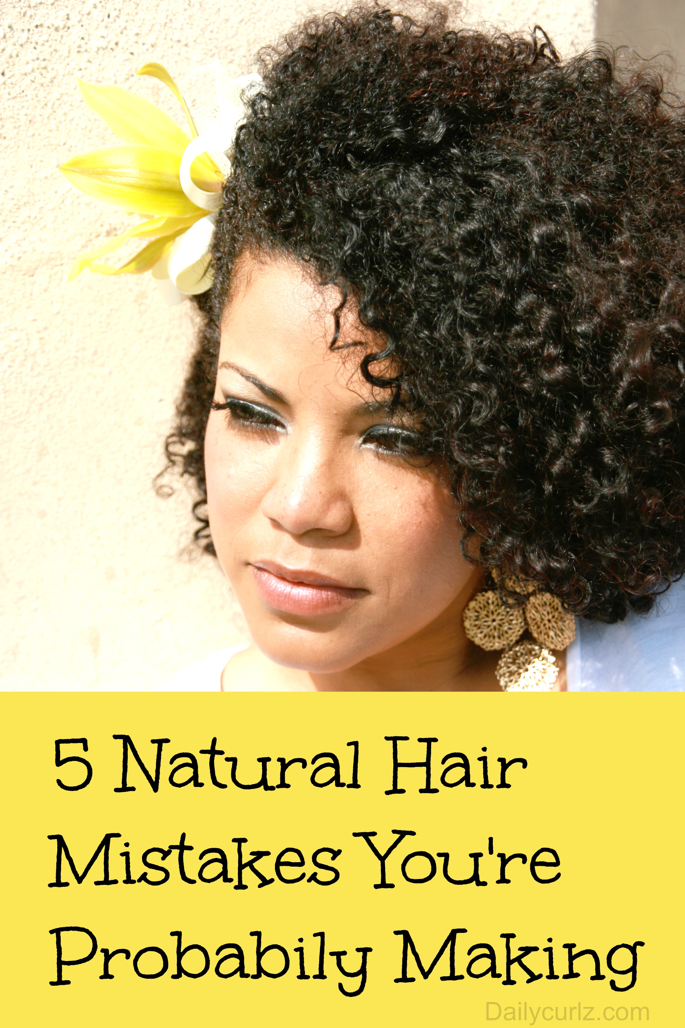 5 Natural Hair mistakes you’re probably making/  5 errores comunes del cabello Rizado