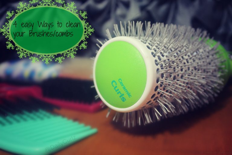 4 Easy ways to clean your hair brushes/combs….4 formas de limpiar tus peines