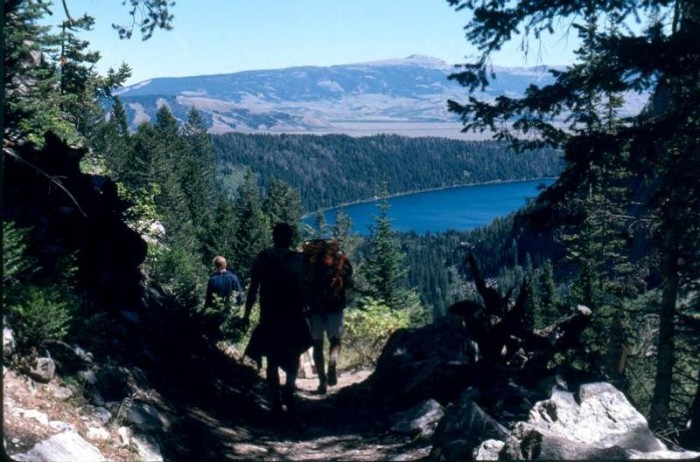 OverlookHikers above Phelps Lake