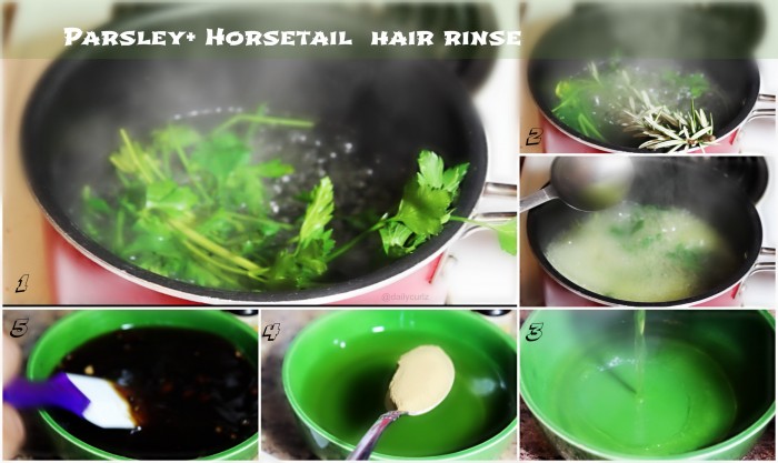 parsley_horsetail_hair_rinse