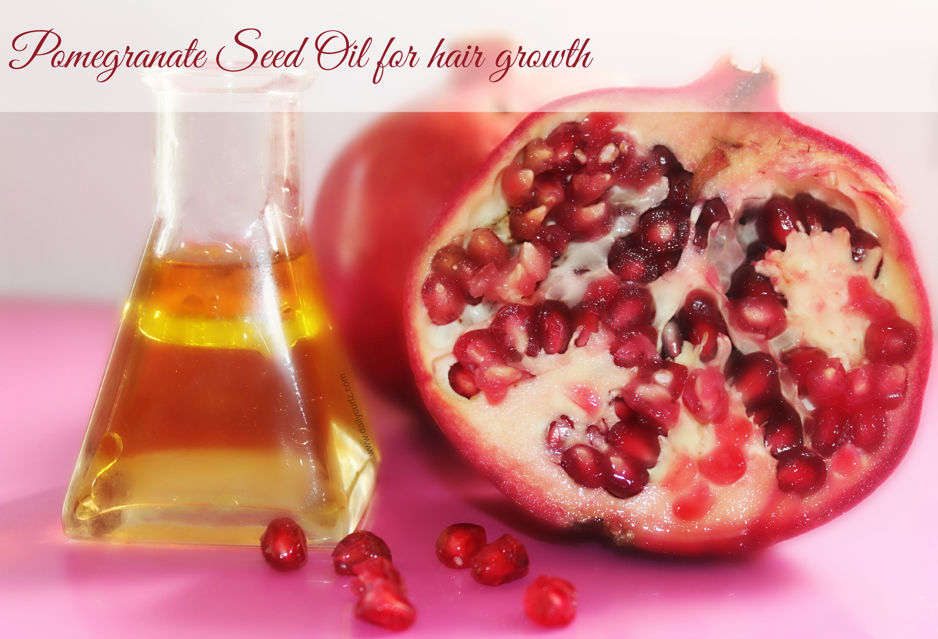 Benefits of Pomegranate Seed Oil for hair / Beneficios del aceite de semilla de granada para el cabello