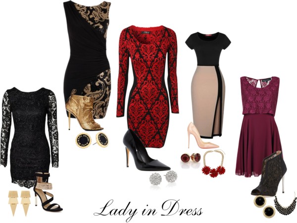 Lady in Dress for christmas