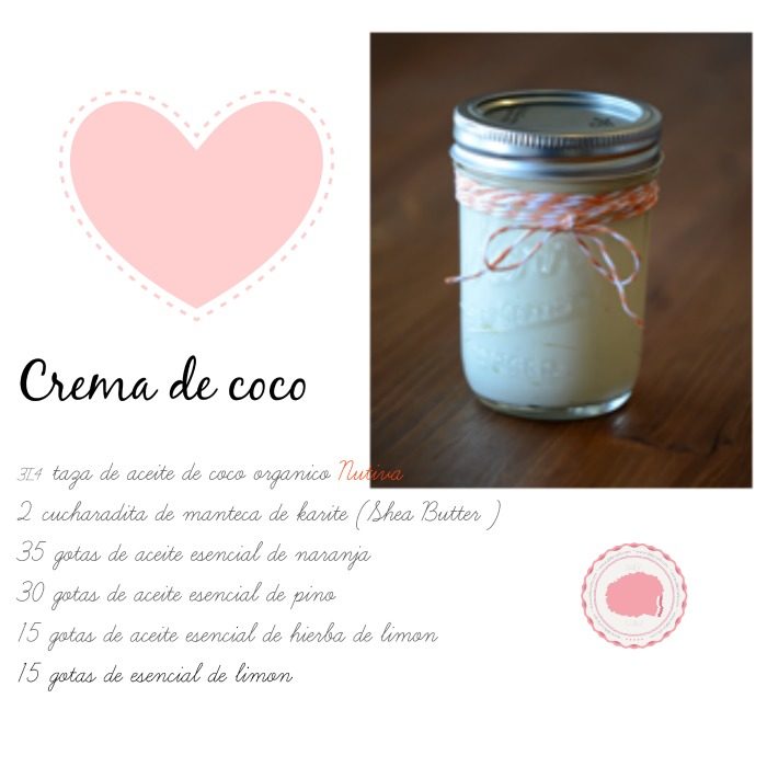 crema casera de aceite de coco