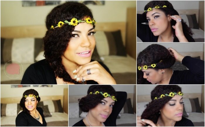 boho chic hair style for natural hair