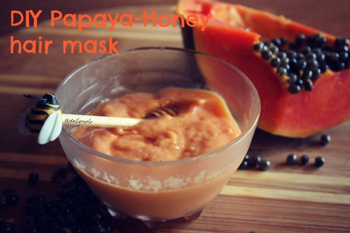 DIY Papaya Honey hair mask | Mascarilla capilar de papaya.