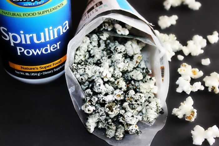 palomitas de espirulina saludable