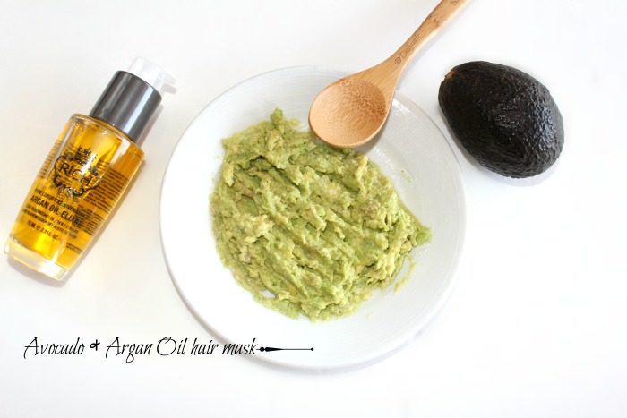 avocado and Argan oil  hair mask