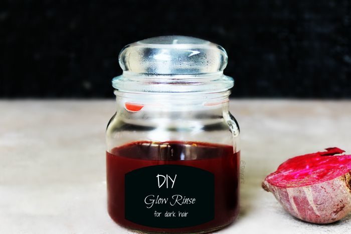 diy glow rinse for dark hair