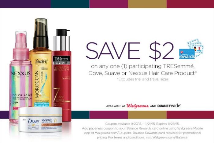 hair products saving coupon