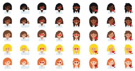 Curly Hair Emojis | Emojis con cabello rizado