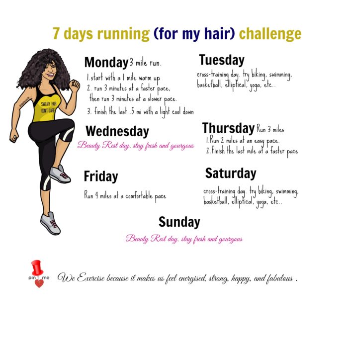 7 days challenge for hair growth 