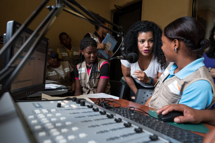 Youth Radio. world vision provides workshops on how to speak on air and also pays for the studio fee. They are sponsored and former sponsored that use their voice to help others.