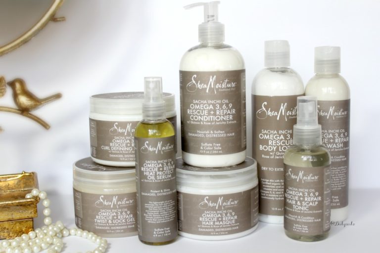 New Sheamoisture Sasha Inchi oil and Omega 3,6,9 product line | Nueva linea de SheaMoisture con omega 3,6,9