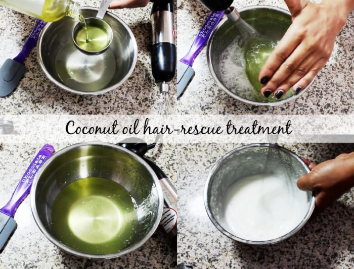 coconut oil hair rescue treatment