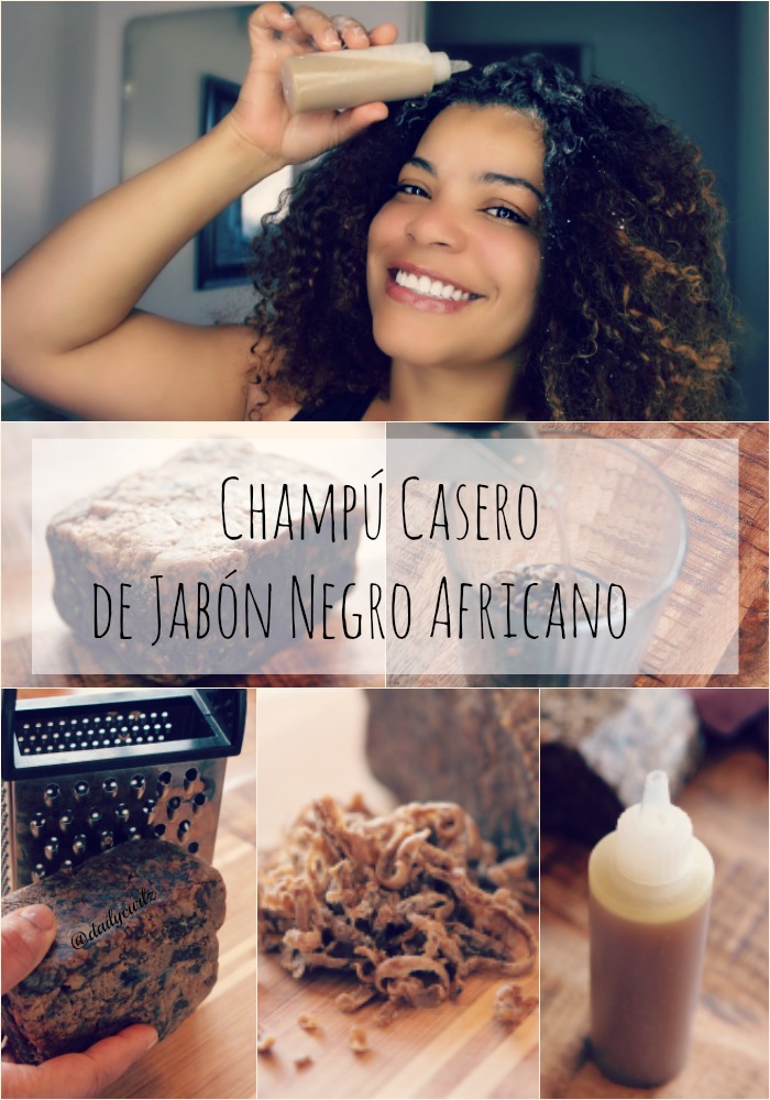 Champú Casero de Jabón Negro Africano Champú Casero de Jabón Negro Africano