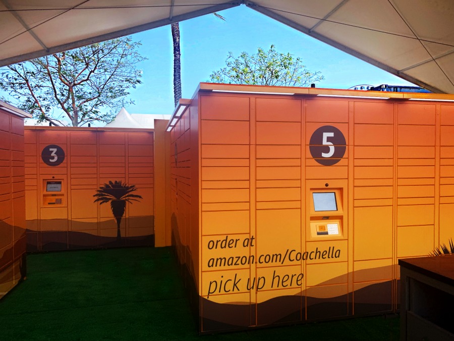 Amazon llevo los Lockers al festival de Coachella y fue increible